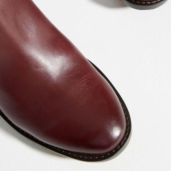 NEW FRANCO SARTA WOMEN'S LINDY TALL LEATHER BOOTS MAHOGANY 5 - Picture 4 of 8